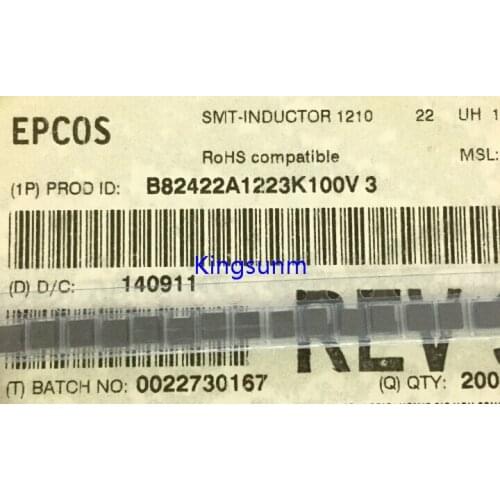 Free shipping 10pcs B82422A1223K100 22UH 140MA 2.65 OHM EP