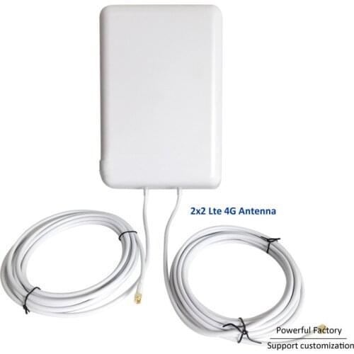 Wireless flat antenna 50km directional satellite antena 16dbi 2x2 mimo panel antenna 4g lte 1PCS