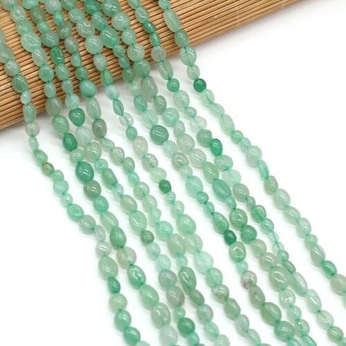 Natural Stone Beads Irregular Shaped Green Aventurine Loose Spacer Beaded For Jewelry Making DIY Bracelet Necklace Accessories
