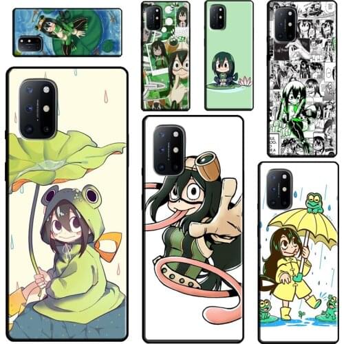 Tsuyu Asui Frog Girl BNHA For OnePlus 9 Pro 8 Pro Nord 8T 9R Case Cover For Realme 8 Pro 6 7 Q3 Pro GT C21 C11 C3