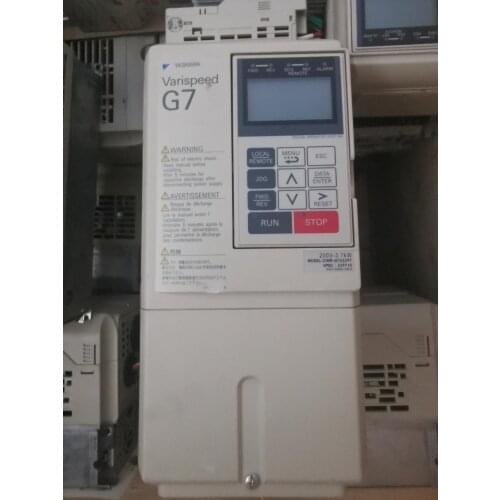 CIMR-G7A23P7 3.7KW 220V inverter , used in good condition . 80% appearance new , good working , free shipping