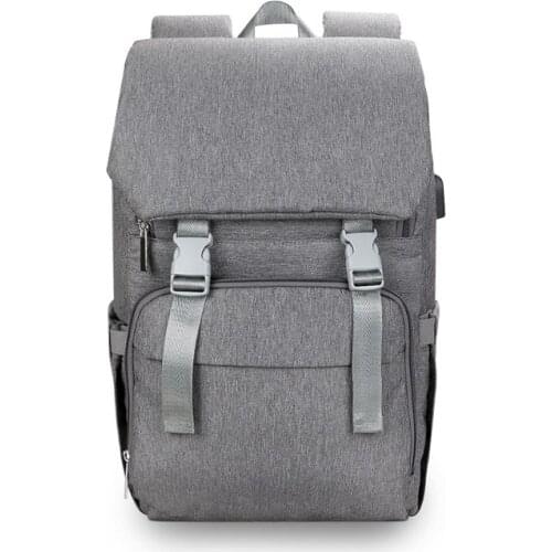 Backp Baby Diaper Backback Large Capacity Mummy Nappy Bag Multifunctional Casual Travel Daypack with USB Charging Port Stroller