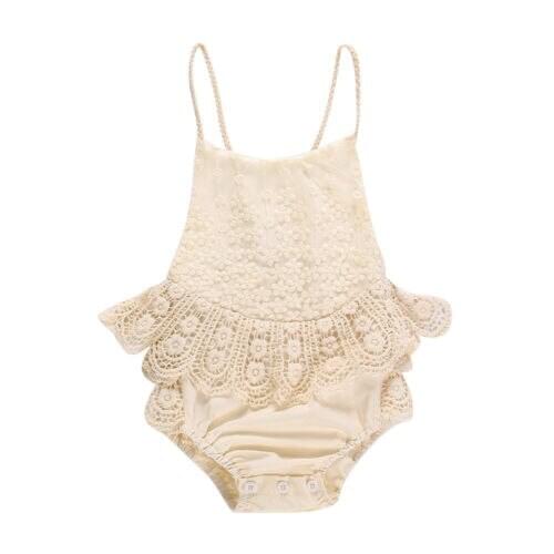 Baby Romper 2019 Summer Infant Baby Girls Clothes Lace Sleeveless Romper Jumpsuit Outfits Set