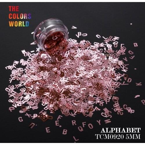 TCT-075 Alphabet Shape 5MM Size Nail Glitter For Nail Art DIY Decoration Body Art Decorations Makeup FacePainting Paint Art DIY