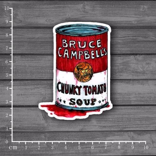 Classic Pop Andy Tomato Soup Waterproof PVC Laptop Notebook Skin Sticker Car Styling Decal For kid Toy Suitcase Stickers[single]