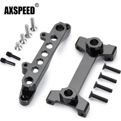 AXSPEED Aluminum Alloy Front & Rear Car Body Shell Fixing Bracket for Axial SCX10 III AXI03007 1/10 RC Crawler Car Upgrade Parts