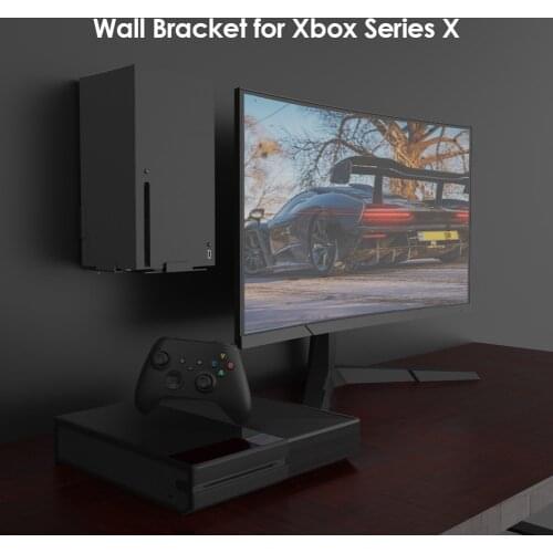 Storage Bracket Rack Game Vertical Entertainment Accessories for Xbox Series X Console Wall Mount Stand Holder
