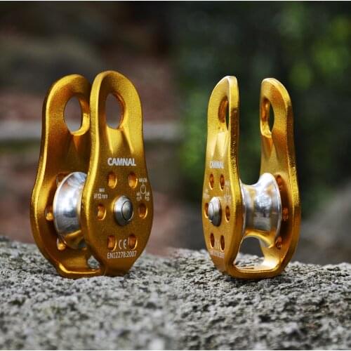 Lots(2pc) Single Pulleys Rock Climbing Heavy Lifting Pulling System 26KN Outdoor Survival Rescue Tool Hauling Gear Equipment