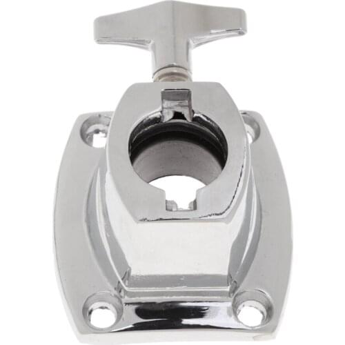 Set of 2 Zinc Alloy Drum Kit Holder Base Plate Percussion Replacement Accessory