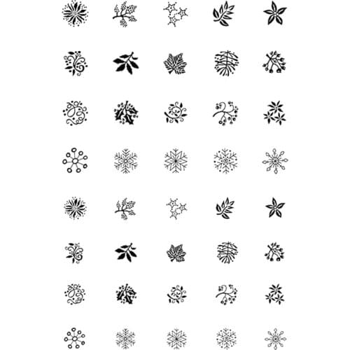 2021 New Snowflakes Plant Flower Leaf Clear Stamps For DIY Craft Making Greeting Card Album Scrapbooking No Metal Cutting Dies