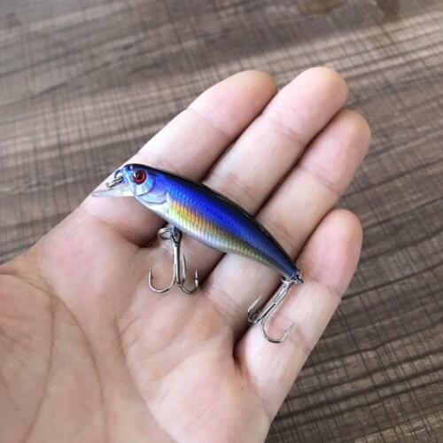 1pcs Minnow Fishing Lures 5.2cm 4.5g Sinking Wobblers Artificial Plastic Hard Bait Crankbait Bass Carp Pesca Fishing Tackle