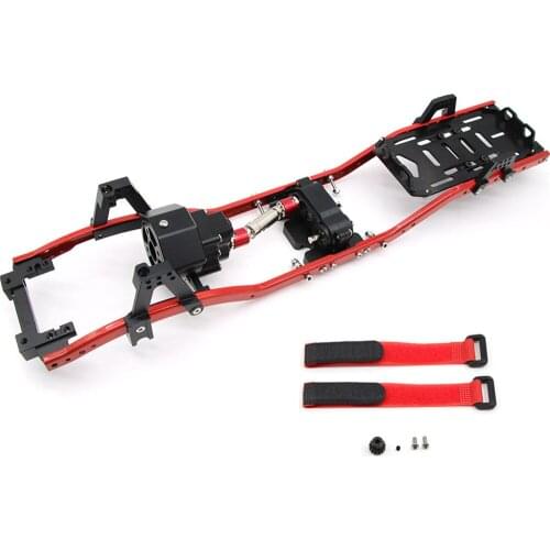 Durable Metal 313MM Wheelbase Chassis Frame for 1/10 Axial SCX10 RC Crawler Car Parts Accessories