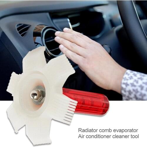 A/C Condenser Radiator Evaporator Fin Straightener Comb Repair Auto Cooling System Car Refrigeration Rake Cleaner