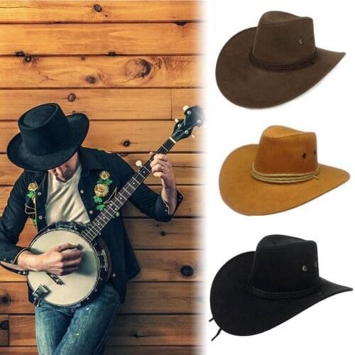 2021 New Arrival Men Women 3 Color Large Brim Hat Cowboy Hat For Man Millinery Outdoor Hat Sunbonnet Casual Fashion Father Gift