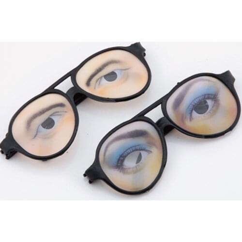 Joke Funny Fake Eyes Disguise Glasses for Masquerade Halloween Costume Party