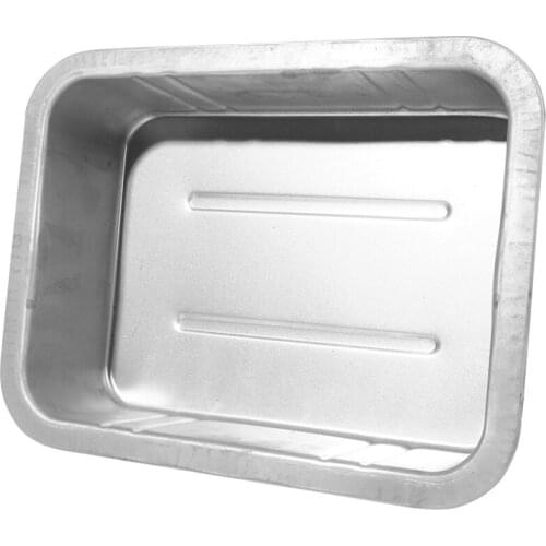 5L Steel Oil Drain Pan Waste Engine Oil Collector Tank Oil Drip Tray Fuel Fluid Change Garage Tool for Repair Car (Silve