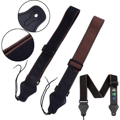 Universal Adjustable Vintage Guitar Shoulder Strap Denim Cotton Belt For Acoustic Electric Bass Guitars Guitar Accessories