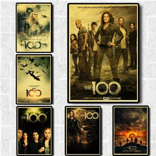 Vintage Poster The 100 Movie Film Posters and Prints Vintage Retro Poster Wall Sticker Home Decora Art Painting