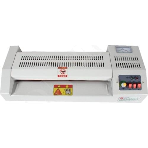 High Quality 320A Metal Laminator Hot and Cold A3 Photo A4 Laminating Machine for Office/Home 4 Rollers 220V 600W 1MM
