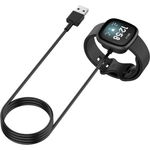 Charging Dock For Fitbit Versa 2 3 Lite Smart Watch Charger Cable USB Charging Data Cradle For Fitbit Sense Charger Stand