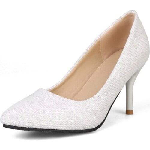 Big Size 11 12 13 14 ladies high heels women shoes woman pumps Shallow mouth Package toes contracted Fine with Package toes