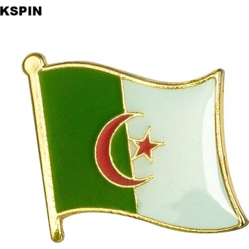 Algeria flag badge pin lapel pin 100pcs a lot Brooch Icons KS-0002
