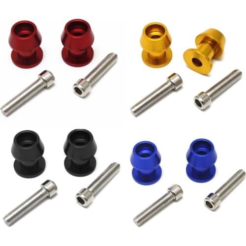 1 Pair 10mm Motorcycle CNC Swingarm Spools Slider For KAWASAKI ER6N Z750 NINJA 250 300
