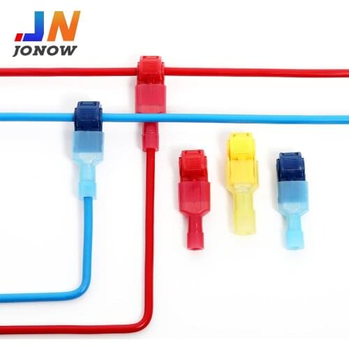 10/50Pairs Electrical Wire Connectors Terminals Crimp Terminal Cable Connectors Insulated Snap Splice Lock Wire Self-Stripping