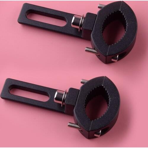 2Pcs 20mm-31mm Spot Fog Driving Head Light Mounting Clamp Holder Fork Mount Bracket Black For Motorcycle Bike
