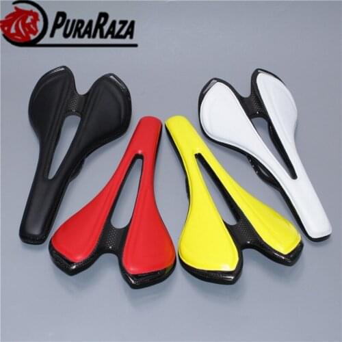 2019 New full carbon+Leather fiber road / mountain bike saddle seat / cushion / Carbon saddle / saddle / bicycle accessories