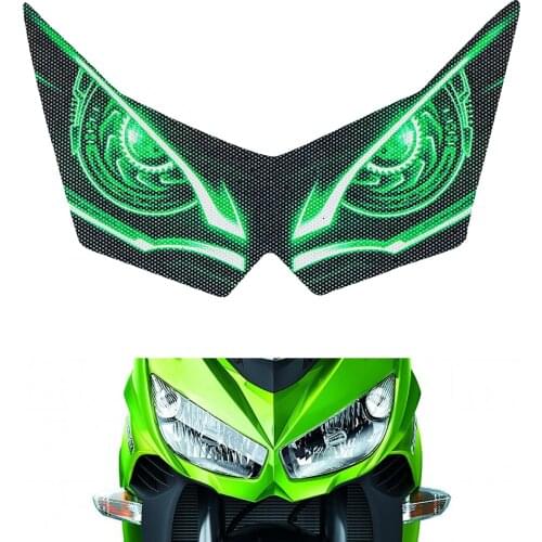 Motorcycle 3D Front Fairing Transmission Headlight Sticker Guard Head Light Sticker For KAWASAKI Z750 Z1000 Z 750 1000 2007-2010