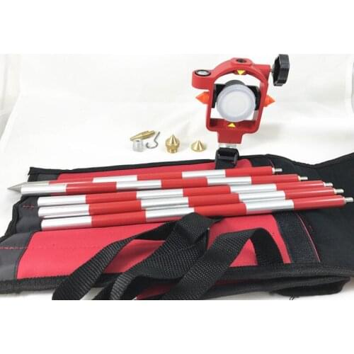 5PCS New FDC066 Red Mini Prism 0/-30mm for TOPCON SOKKIA NIKON Total Stations survey