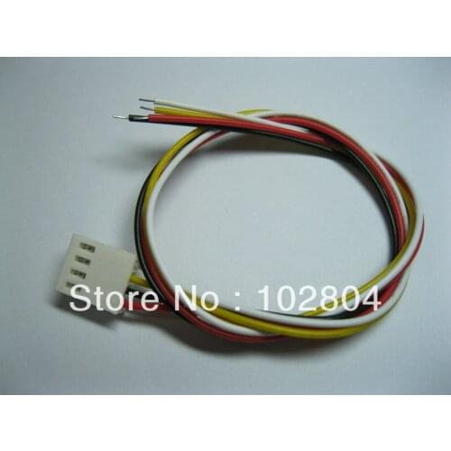 500 Pcs Per Lot 2510 Pitch 2.54mm 4 Pin Female Connector with 26AWG 300mm Leads Cable 2510-4P HIGH Quality HOT Sale