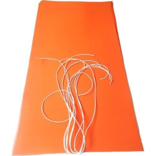 680*1400*1.5mm 220v 2000w silicone flexible heat bed for machine 1000mm lead wire come out from middle of 680mm side