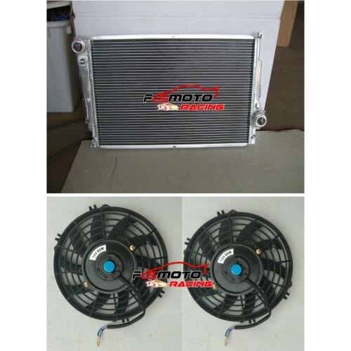 For BMW E46 M3 330D 328 Ci 323 Ci 320 Ci 318 i Manual aluminum radiator + FAN MT 1999-2007 99 00 01 02 03 04 05 06