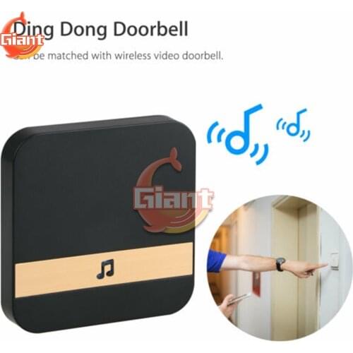 US EU AU Plug Doorbell Receiver Wireless Ding Dong Doorbell Smart Dingdong Machine Door Ring Use with Wireless Video Doorbell