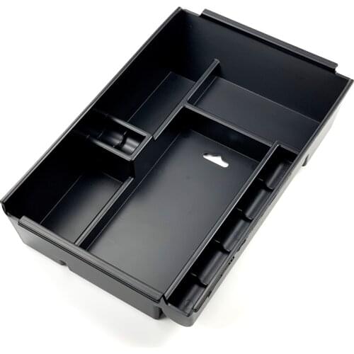 EAZYZKING Car-Styling Dedicated Modified Central Armrest Storage Box Glove Box Tray Pallet case for Ford RAPTOR F150 2014-2020