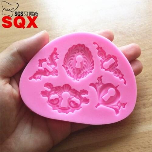 Lace Flower Fondant Cake Decorating Tools Silicone Molds Chocolate Pastry Tool Silicone Bakeware Christmas Silicone Mold SQ16226