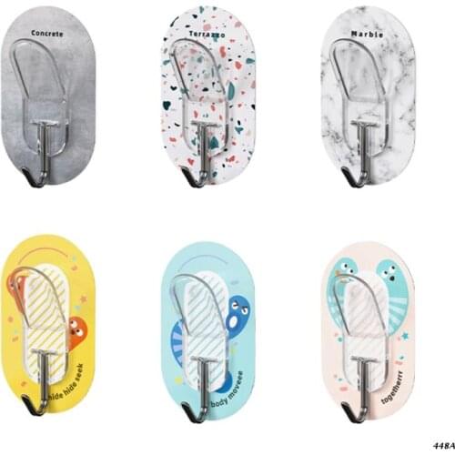 Kitchen Wall Hooks Bathroom Double-Hook for Hanging Towel Coat Hair Dryer Brush