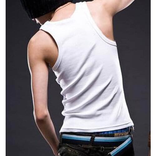 Mens Running Vest Sports Fitness Breathable Sleeveless Shirt Korean Casual Slim Bottoming Shirt Summer Best Selling Mens Vest