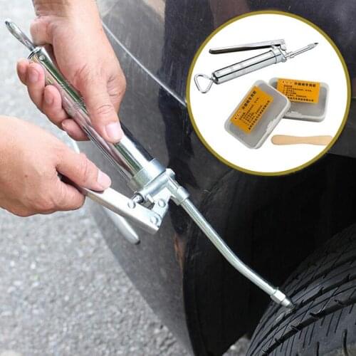 Car Tire Repair Kit Internal Rubber Rubber Strip Emergency Vacuum Tire Fast Repair Tool Quick Repair With Long Tire Filler