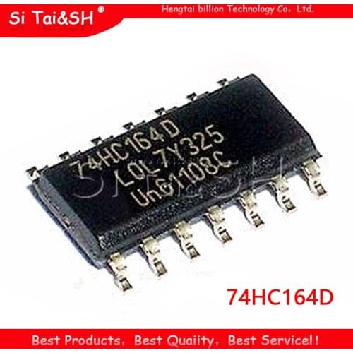 10PCS 74HC164D SOP14 74HC164 SOP SN74HC164DR SN74HC164 SMD new and original IC