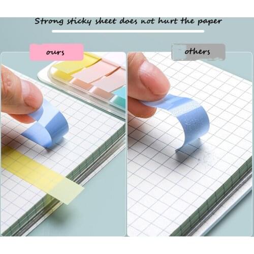 New Color 100 Sheets Self Adhesive Memo Pad Sticky Notes Bookmark Point It Marker Memo Sticker Paper Office School Supplies