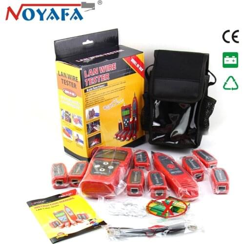 NOYAFA NF-388 RJ45 Ethernet Network Cable Tester Coaxial BNC USB Line Finder RJ11 Telephone Wire Tracker Lan tester LCD display