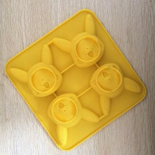 Wholesale/retail,free shipping, 4 hole Bika ball silicone mould handmade soap baking mold