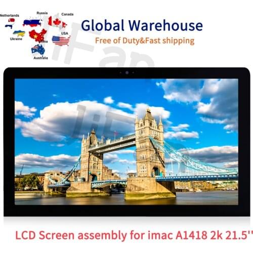 Ship From Oversea Warehouse Free Adhesive Strips For iMac 21.5" A1418 2K 2012 2013 2014 LCD Screen Display LM215WF3 (SD)(D1)