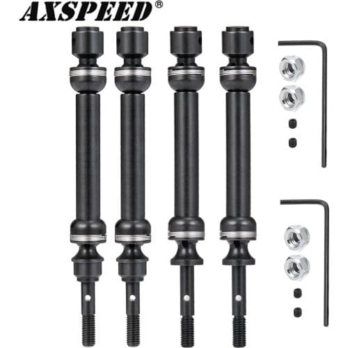 AXSPEED CVD Front and Rear Drive Shafts Assembly for 1/10 Traxxas Slash 727 Rustler RC Crawler Car Upgrade Parts