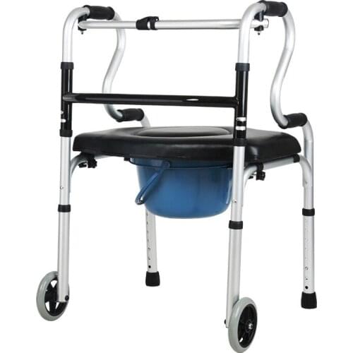 Walking AIDS for the elderly aluminum alloy walking AIDS for the disabled pregnant women bathing chairs with pulleys and seats
