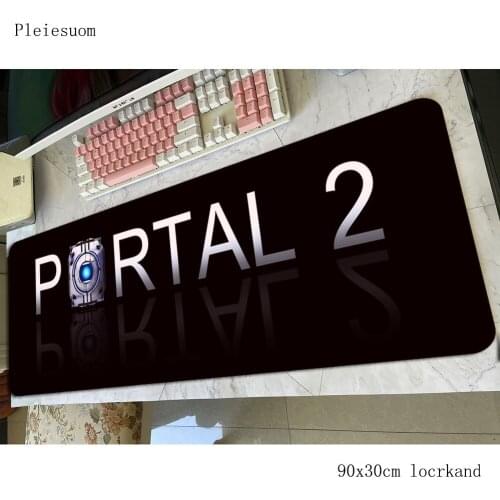 Portal 2 padmouse 800x300mm gaming mousepad game best seller mouse pad gamer computer desk large mat notbook mousemat pc