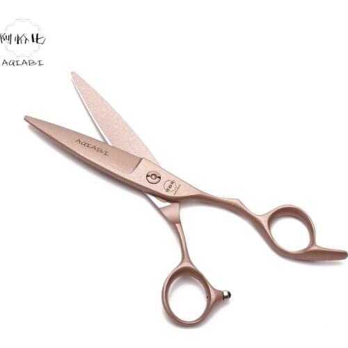 Professional Pet Scissors 6.0" 440C AQIABI Brand Micro-tooth Cutting Shears Dog Scissors Straight Shears Grooming Scissors A9123